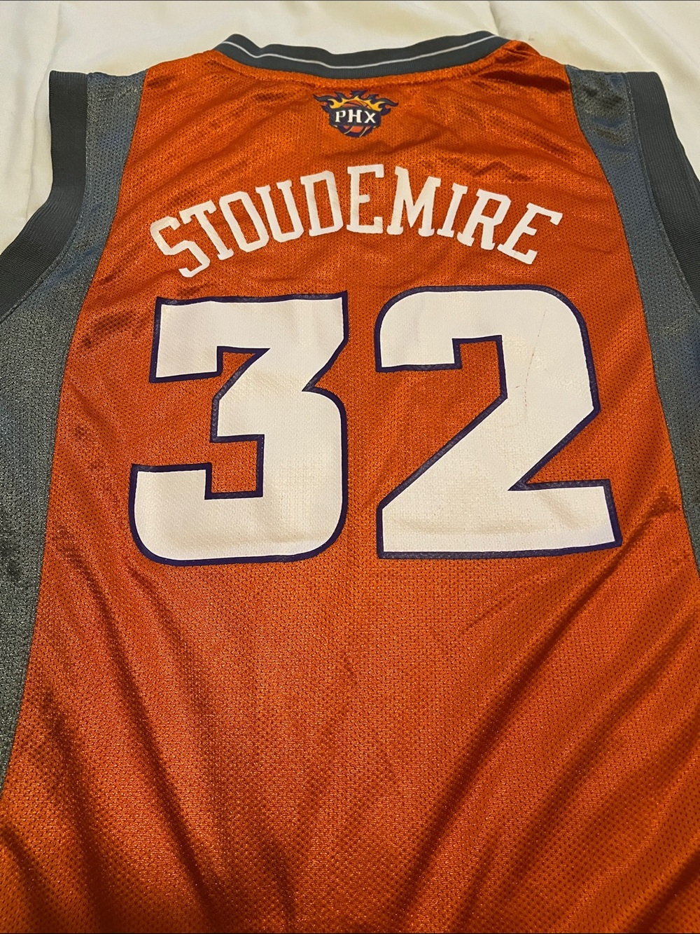 Reebok Orange Phoenix Suns #32 Stoudemire Basketball Jersey size M (10-12)